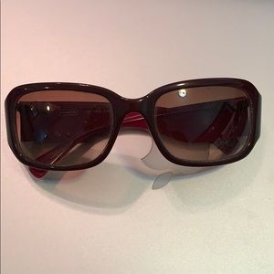 Coach Lexi S493 burgundy and pink sunglasses